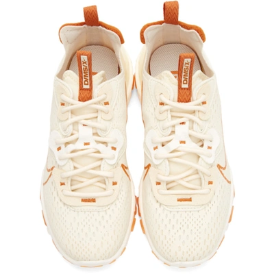 Shop Nike Beige & Orange React Vision Sneakers In 103 Pale Iv