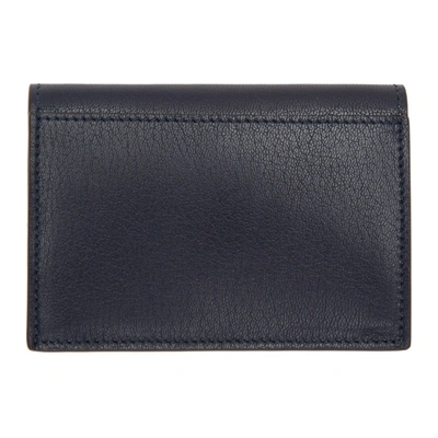 Shop Givenchy Navy Edge Business Card Holder In 410 Navy