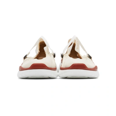 Shop Chloé Off-white Sonnie Ballet Sneakers In 101 White