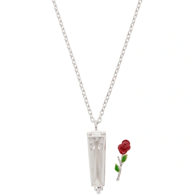 Shop Undercover Silver Rose Case Necklace