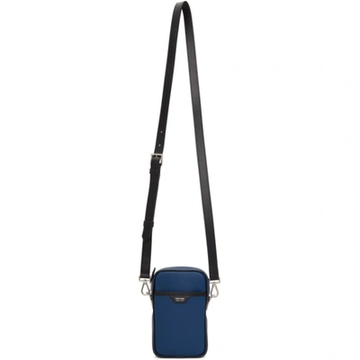 Shop Tom Ford Blue Mini Buckley Messenger Bag In C5916 Denim