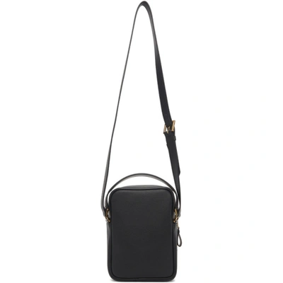 Shop Tom Ford Black 2 Zip Shoulder Bag In U9000 Black