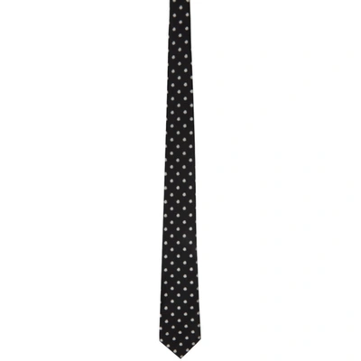 Shop Tom Ford Black Silk Jacquard Tie In B Blk