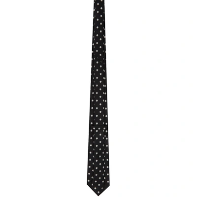 Shop Tom Ford Black Silk Jacquard Tie In B Blk