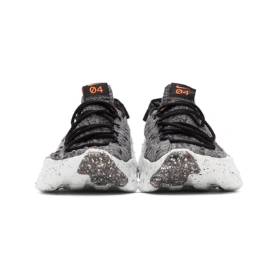 Shop Nike Black & Grey Space Hippie 04 Sneakers In Grey/black