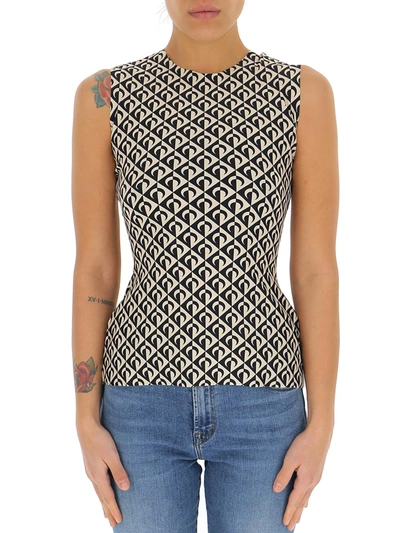 Shop Marine Serre Moon Lozenge Tank Top In Multi