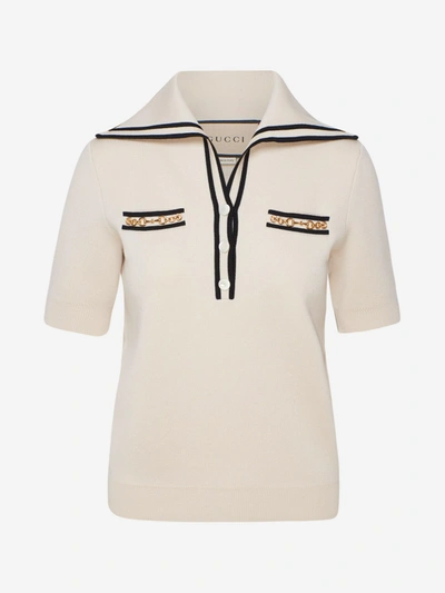 Shop Gucci Polo Beige