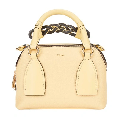 Shop Chloé Daria Small Bag In Softy Yellow