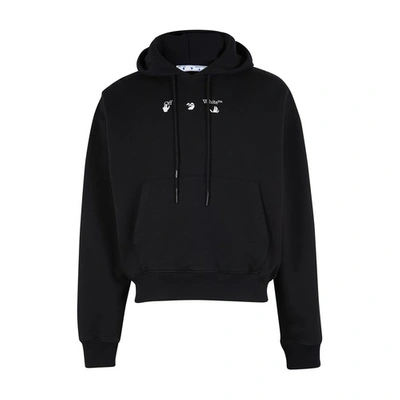 Shop Off-white Marker Hoodie In Black Blue