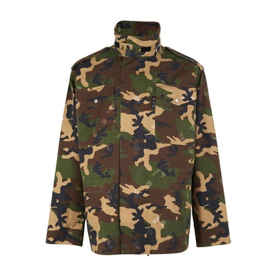 Shop Off-white Ow Camo Logo Jacket In Camo No Color