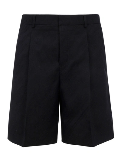 Shop Givenchy Dart Detailed Bermuda Shorts In Black