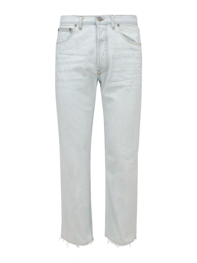 Shop Maison Margiela Stained Effect Straight Leg Jeans In White