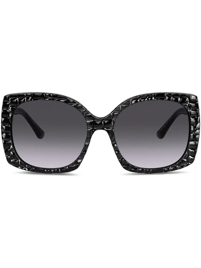 Shop Dolce & Gabbana Family Square-frame Sunglasses In Black