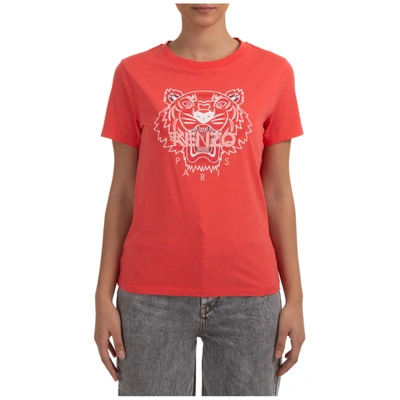 Shop Kenzo Tiger Print T In Red