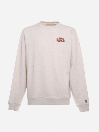 Shop Billionaire Boys Club Cotton Sweatshirt With Arched Logo Print In Oats