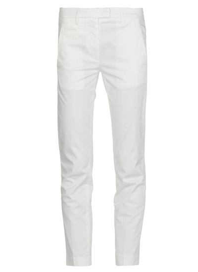 Shop Dondup Cotton Trousers In Naturale