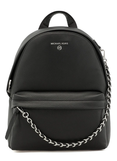 Shop Michael Michael Kors Slater Quilted Leather Backpack In Black