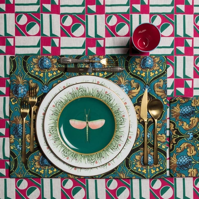 Shop La Doublej Housewives Placemat Set In Ananas