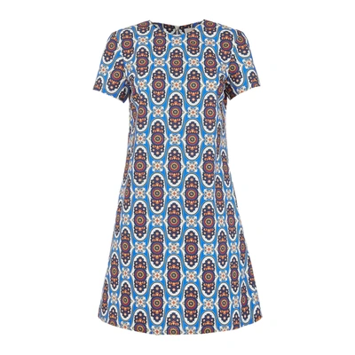 Shop La Doublej Mini Swing Dress In Amalfi