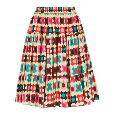 Shop La Doublej Love Skirt In Groovy Dot Giallo