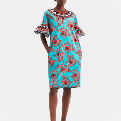 Shop La Doublej Walk The Dog Dress In Cartwheel