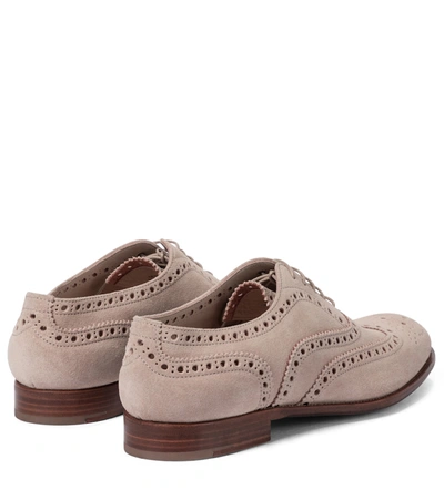 Shop Church's Burwood Suede Brogues In Pink