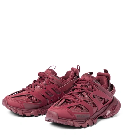 Shop Balenciaga Track Sneakers In Red