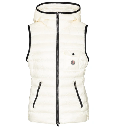 Shop Moncler Glyco Down Vest In White