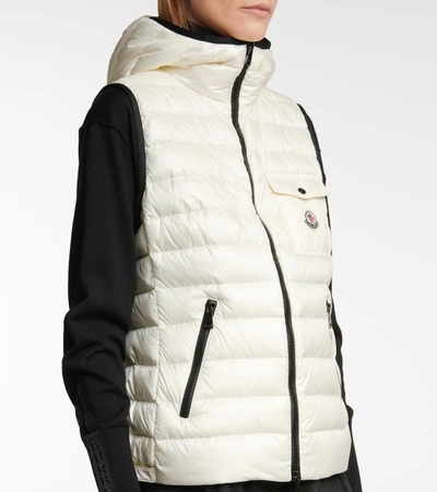 Shop Moncler Glyco Down Vest In White