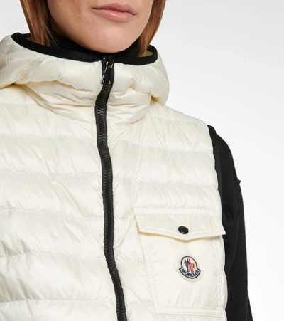 Shop Moncler Glyco Down Vest In White