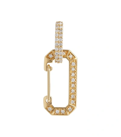 Shop Eéra Small Chiara 18kt Gold Single Earring With Diamonds
