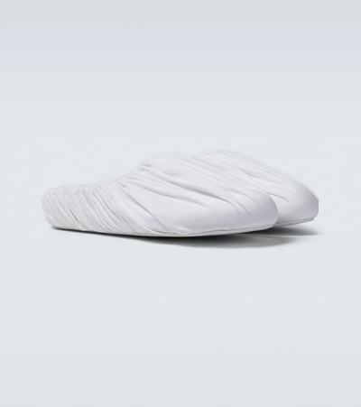 Shop Maison Margiela Dual Layered Slippers In White