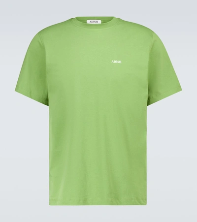 Shop Adish Khalil Logo Short-sleeved T-shirt In Green