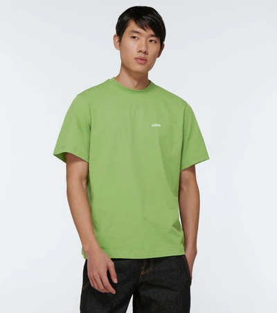 Shop Adish Khalil Logo Short-sleeved T-shirt In Green