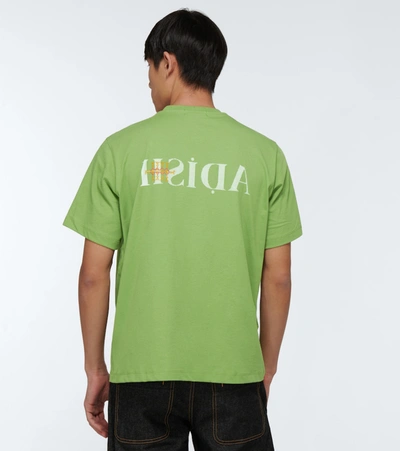 Shop Adish Khalil Logo Short-sleeved T-shirt In Green