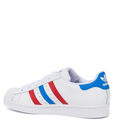 Shop Adidas Originals Superstar Leather Sneakers In White