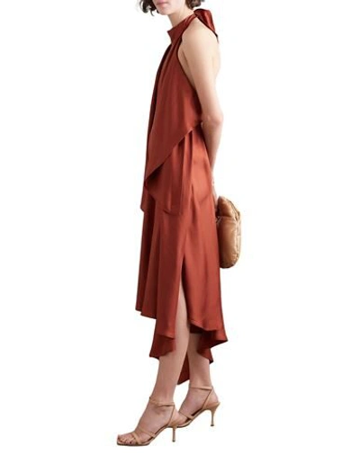Shop Petar Petrov Woman Jumpsuit Brown Size 6 Silk
