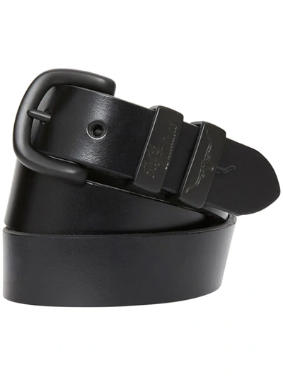 Shop R.m.williams Drover Buckled Leather Belt In Black