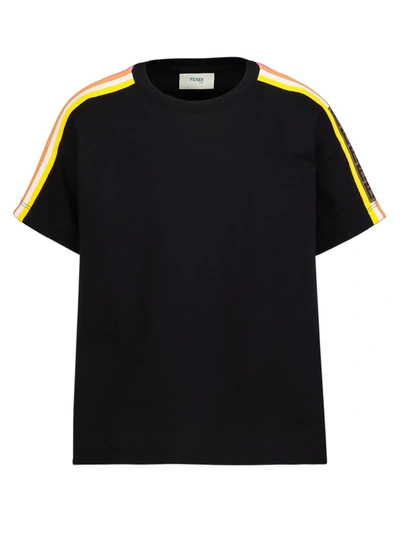 Shop Fendi Kids T-shirt For Girls In Black