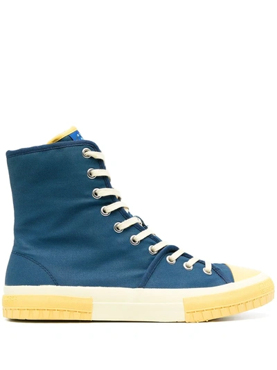 Shop Camperlab Twins High-top Sneakers In Yellow