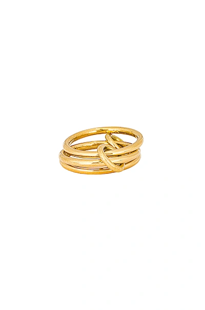 Shop Spinelli Kilcollin For Fwrd Solarium Gold Ring In 18k Yellow Gold