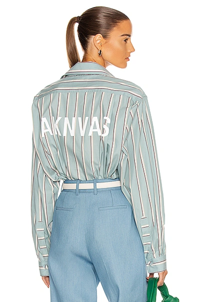 Shop Aknvas Anders Top In Ocean Green