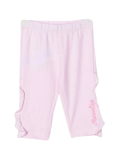 Shop Monnalisa Pink  Leggings In Rosa