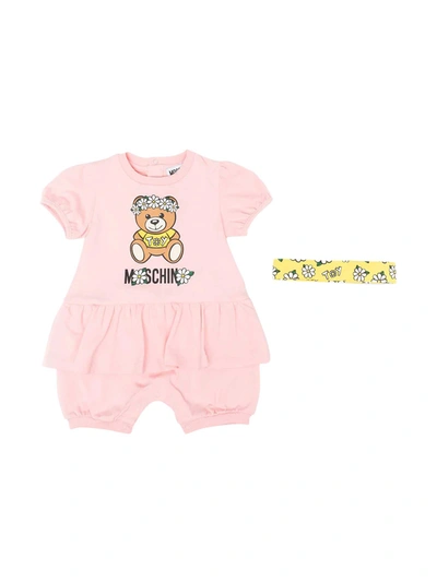 Shop Moschino Pink Set T-shirt In Rosa