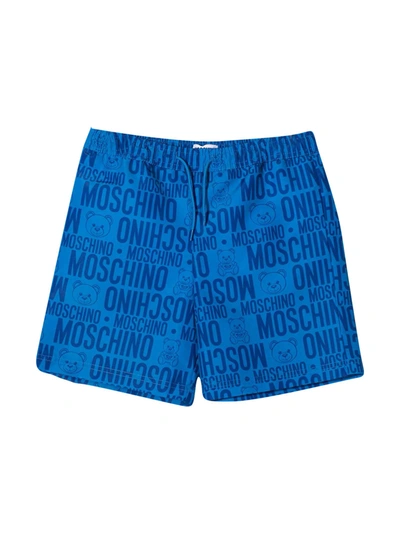 Shop Moschino Blue Swimsuit