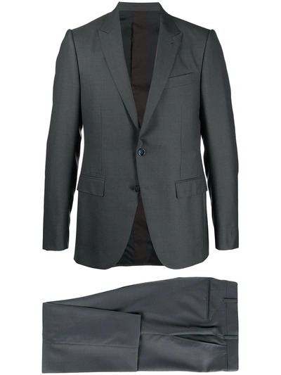 Shop Ermenegildo Zegna Single-breasted Wool-silk Blend Suit In Grey