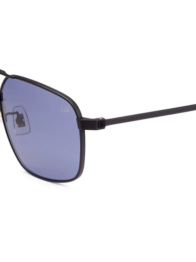 Shop Dunhill Men's 60mm Pilot Sunglasses In Black