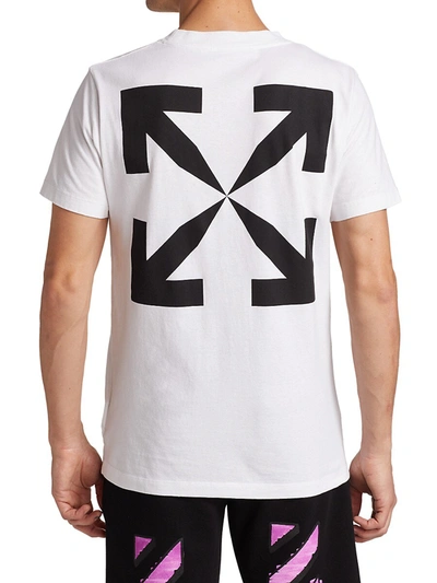 Shop Off-white Mona Lisa Slim-fit Graphic T-shirt In White Black