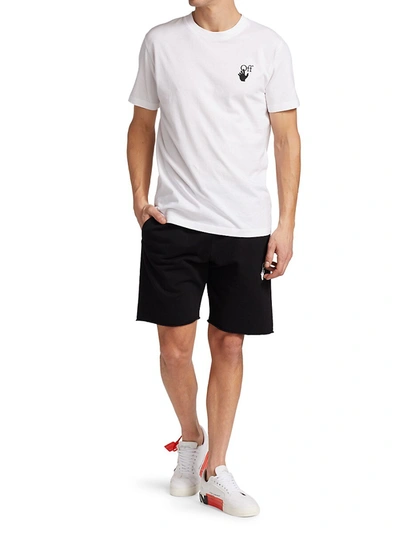 Shop Off-white Men's Spray Marker Slim-fit T-shirt In White Red