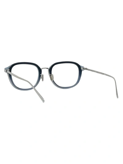 Shop Berluti 51mm Panthos Optical Glasses In Blue Gradient